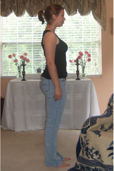 Photographic Height/Weight Chart - 5' 7", 150 lbs., BMI:24