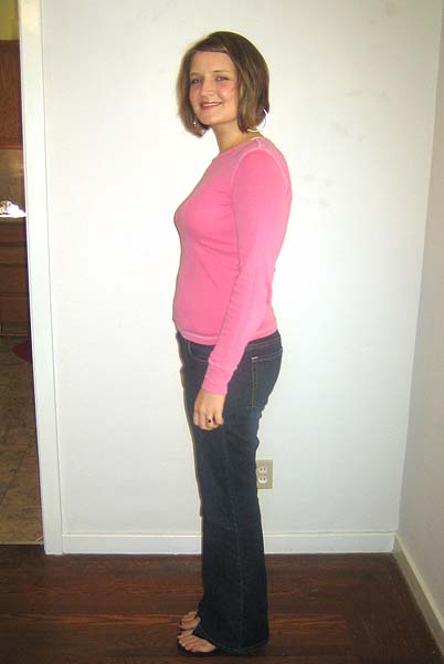 Photographic Height/Weight Chart - 5' 8", 150 lbs., BMI:23
